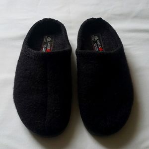 Haflinger black felt women's slipper